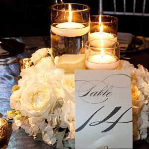 Centros de mesa con velas flotantes - Directorio de Bodas LaCelebracion.com